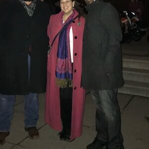 Full-Length Pink Peacoat